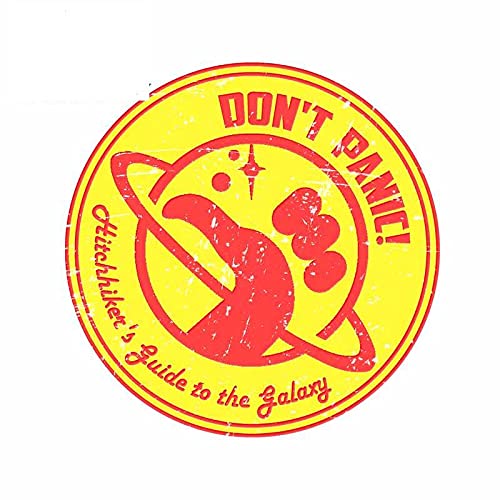 13cmx12.7cm for Dont Panic Thumbs Universe Planet Waterproof Surfboard Car Stickers Anime