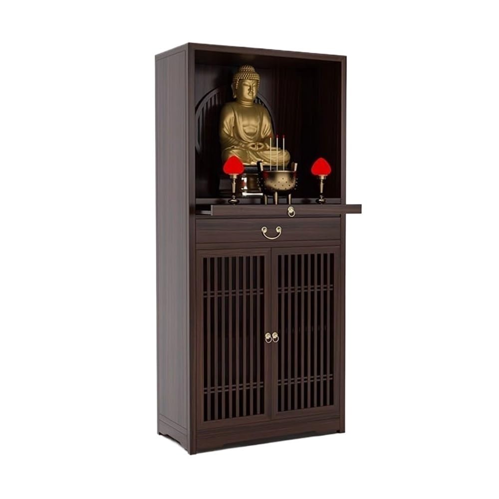 buddha statue display table Openwork Door Burner Wealth Offering Buddha