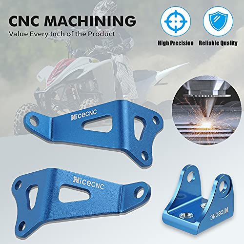 Nicecnc Blue Engine Bracket Guard Cover Protector, Engine Stay Holder Mounting Compatible With Yamaha Raptor 700 2008-2019 2020 2021 2022 2023/ Raptor 700R 2009-2018 2019 2020 2021 2022 2023 #TOP2