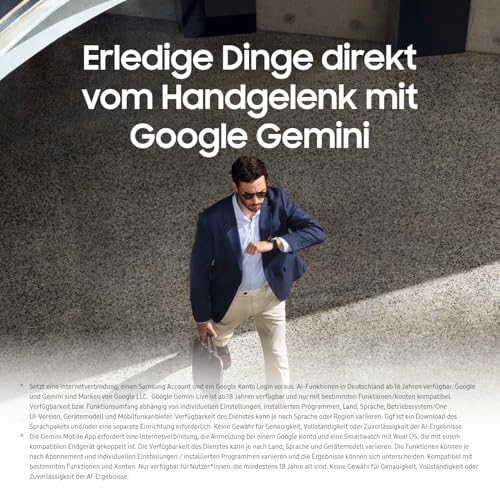 Samsung Galaxy Watch8 Classic Smartwatch, Fitness-Uhr und Fitness Tracker, Hybrid Band und Wearable Display, Drehbare Lünette… – Ansicht 8