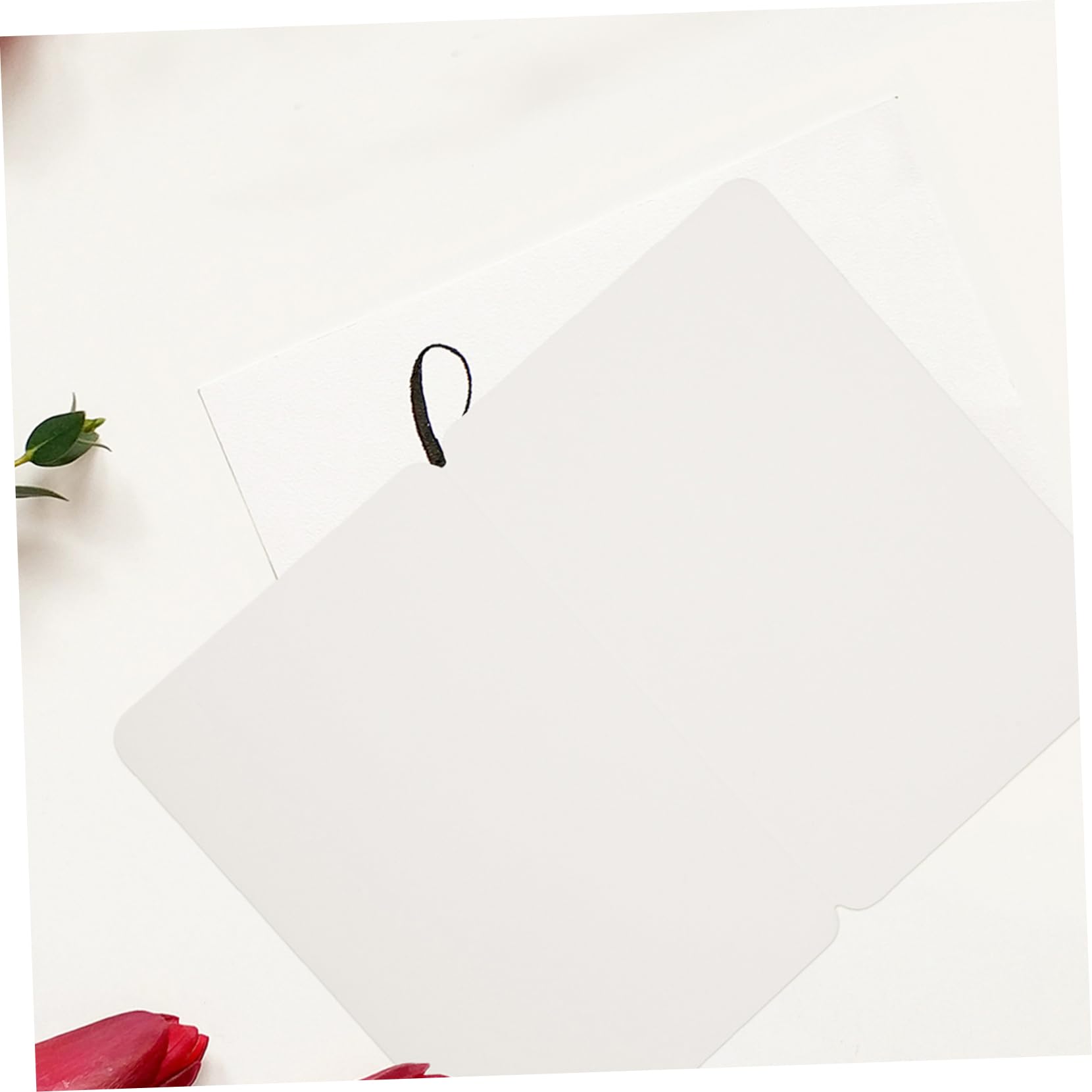 Tarjetas de Agradecimiento Plegables en Blanco, 100 Unidades de Papel