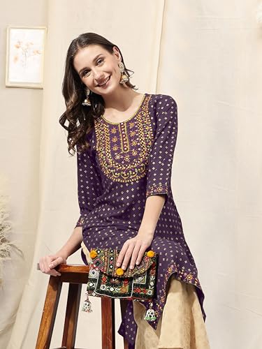 Image of MIRCHI FASHION Women's Straight Fit Paisley Printed And Embellished Kurta Set with Dupatta and Trouser