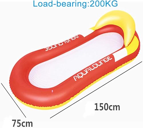 Miniatura 2 de Hamaca flotante de piscina de Abestest, flotador inflable para piscina con reposacabezas y reposapiés (silla de bebé, hamaca, estera de playa,