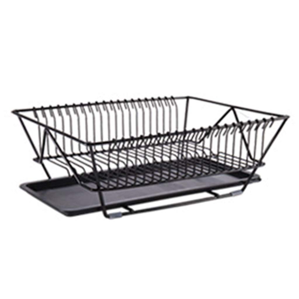 Escurridor de platos para fregadero de cocina, almacenamiento de metal para platos, cuencos y tazas, estante de drenaje para una gestión eficiente del espacio de la cocina