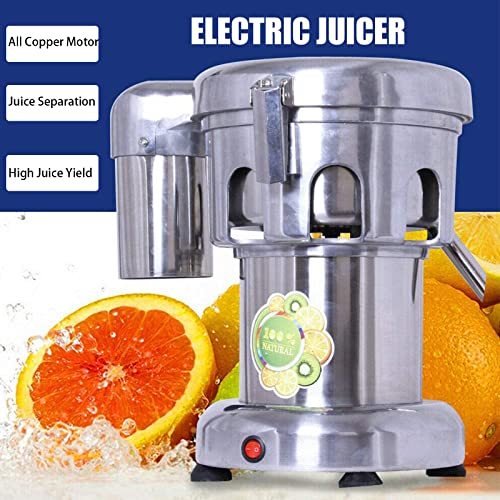 Commercial Juice Extractor, 370W Juicer Machine, Fruit and Vegetables Juice Maker, Commercial Juice Extractor Stainless Steel Heavy Duty, 2800r/min