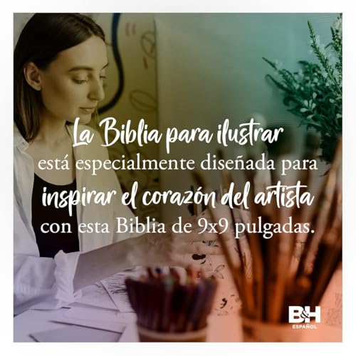 Image of Reina Valera 1960 Biblia para ilustrar, floral simil piel | RVR 1960 Illustrating Bible, Floral, LeatherTouch (Spanish Edition)