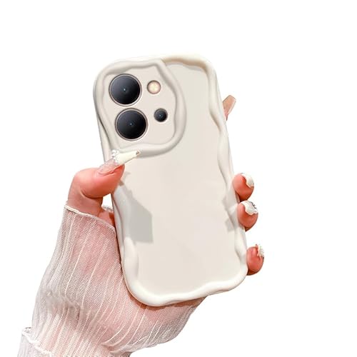 TRIPLE RIVER�EFor POCO X8 Pro Max �P�[�X �N���A �E�F�[�u �g�^ �Ȃ݂Ȃ� Max �J�o�[ ���� �g�� �ϏՌ� TPU �\�t�g�P�[�X ���� ������ For ���� �V���I�~ X8�v���}�b�N�X(�z���C�g)