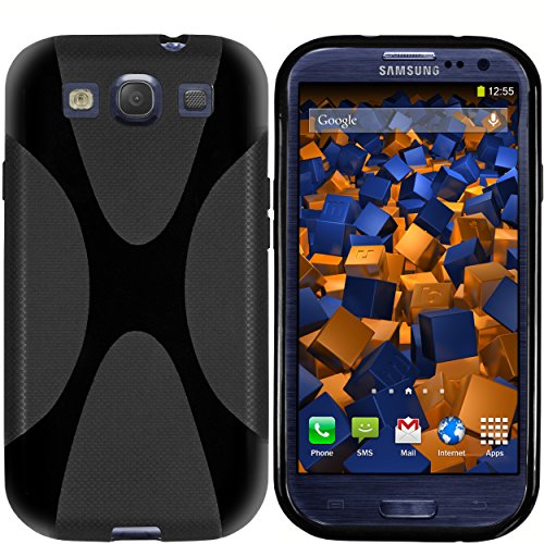 mumbi X TPU Funda Compatible con Samsung Galaxy S3 (i9300)/S3 Neo, Negro