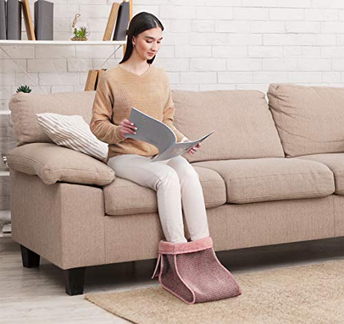 YS-Bio Produkt | Fußwärmer in der Größe 30 * 30 * 30 cm, Fußsack, Fußpflege (Rosa)