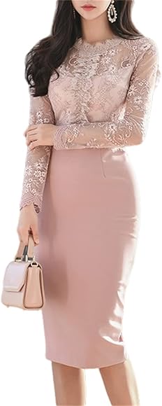 Amazon | [YUANYUAN]レースワンピース レディース パーティードレス