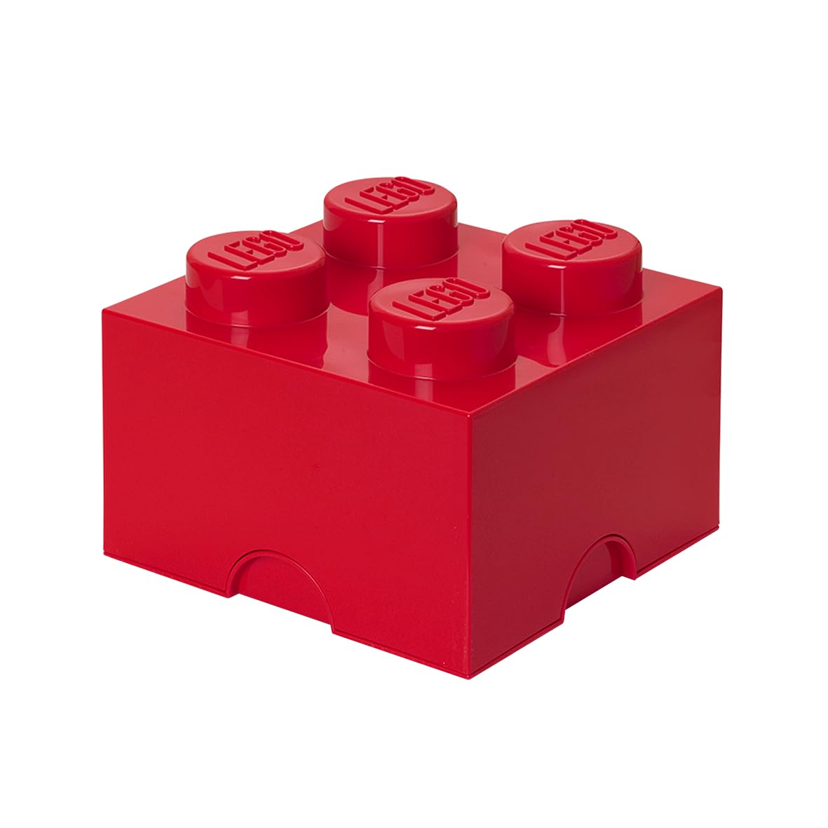 Lego Brick Lunch Box Rosso, 12.3x12.3x18.3 cm