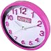 The Original Pink Box PB12WC Round Wall Clock, 10-Inch, Pink
