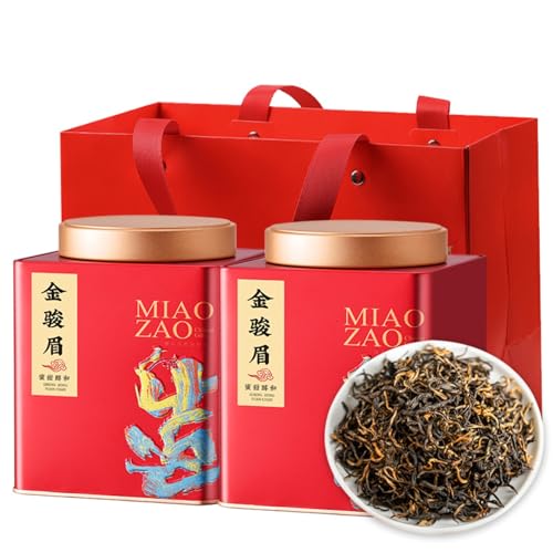 Thé noir Jinjunmei de Chine et grand thé noir de montagne en format de 2x250g