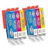 Paeolos CLI-581 XXL Couleur pour Cartouche Canon 581 580 XL Cyan Magenta Jaune Encre pour Canon Pixma TS8350 TS6350 TS8351 TS8150 TS8151 TS8152 TS9150 TS6250 TS6251 TS6151 TS6351 TS8250 TS8251 TS705