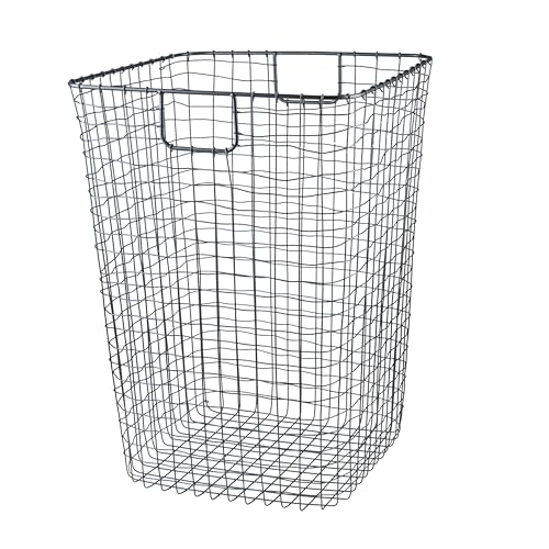G.E.T. WB-301-MG Heavy Duty Iron Wire Utility Storage Basket, Square, 16.5" x 16.5" x 25" by GET - Image 2