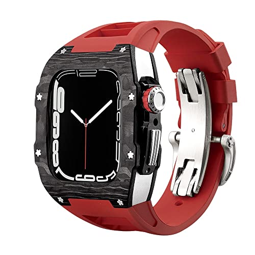 Coque Apple Watch 45mm en carbone et titane pour un style luxe unique