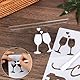 8pcs Hochzeit Schablonen zum Malen Wiederverwendbar Malschablonen für Hochzeit Willkommensschild Personalisiert Hochzeitsdeko Willkommen Welcome Schild Malvorlagen Buchstaben Tischplan 41x29cm