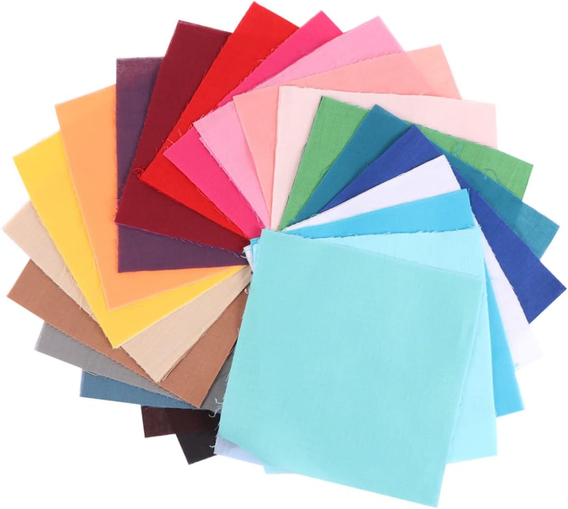 50pcs Soft Pure Cotton Fabric Embroidery Cloth for Cross Stitch Handmade Patch Fabric for Home Art Craft
