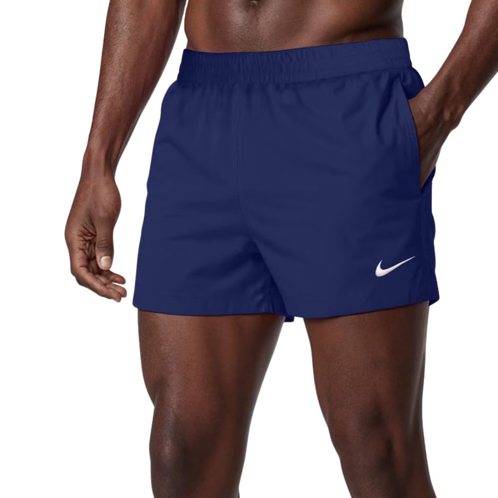 Nike Unisex Nike Swim Breaker Solid Essent 3" Volley Short Midnight Navy Swim Trunks