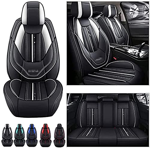 NENGGE 1 Ensemble De Housse De SièGe De Voiture en Cuir Protecteur en Cuir Avant SièGe ArrièRe Coussin Tapis De Coussin pour BMW Renault Kadjar Clio Grandtour Duster Grand Scenic Laguna Twingo