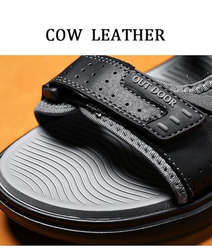 Men's Summer Sandals Casual Genuine Leather Beach Sandals Outdoor and Indoor Comfort Fisherman Sliper2
