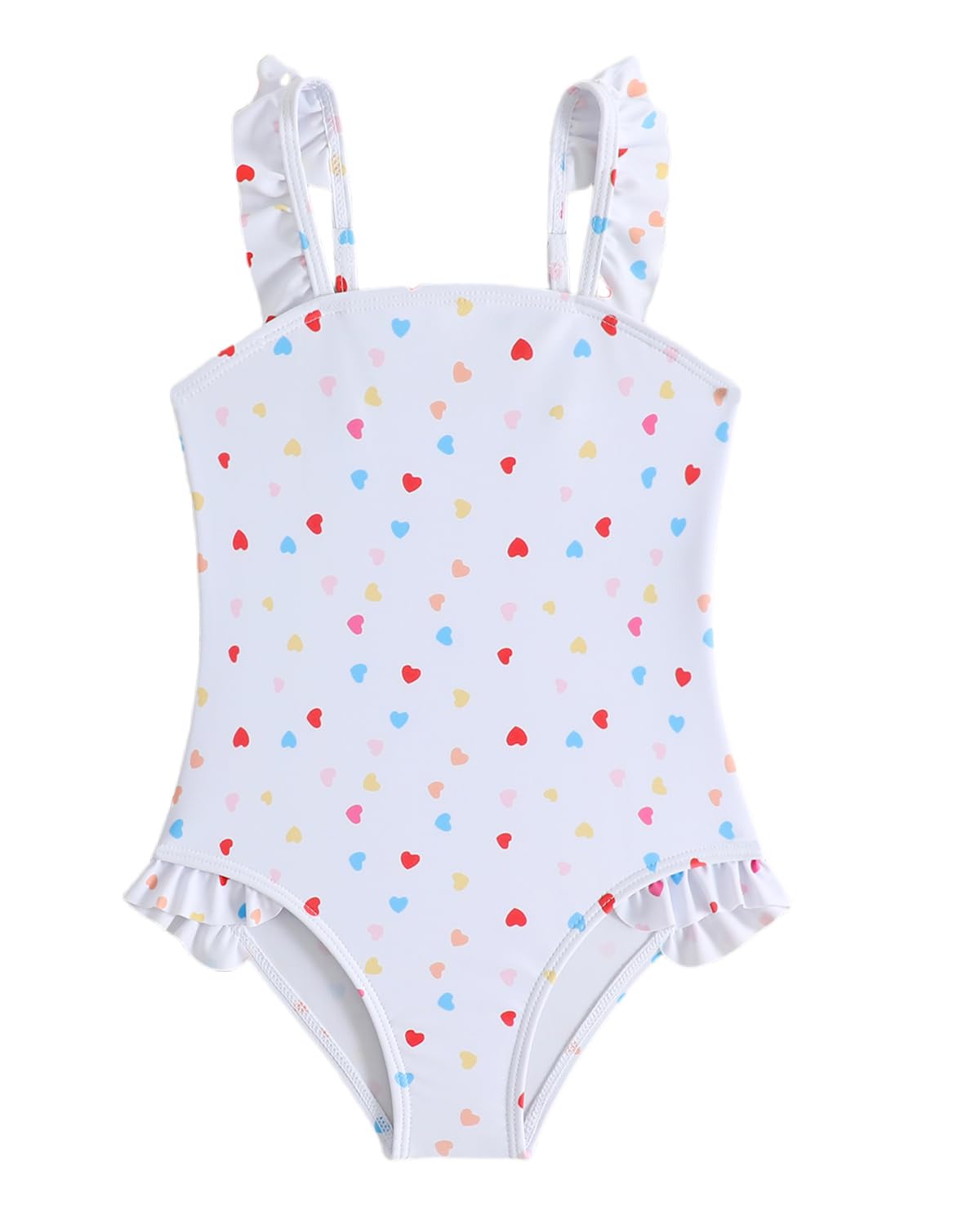 Badeanzug Mädchen Gr 80-116, Einteiler Badeanzüge für Mädchen Baby Kleinkind mit Verstellbare Träger Süß UPF 50+ Schwimmanzug Mädchen Kinder für Strand & Pool