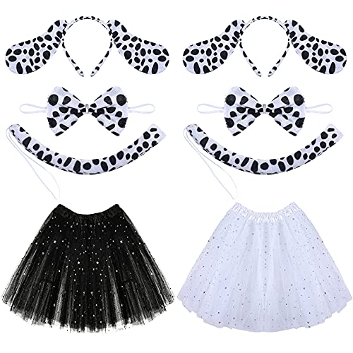 Set de 2 disfraces de perro dálmata para niñas
