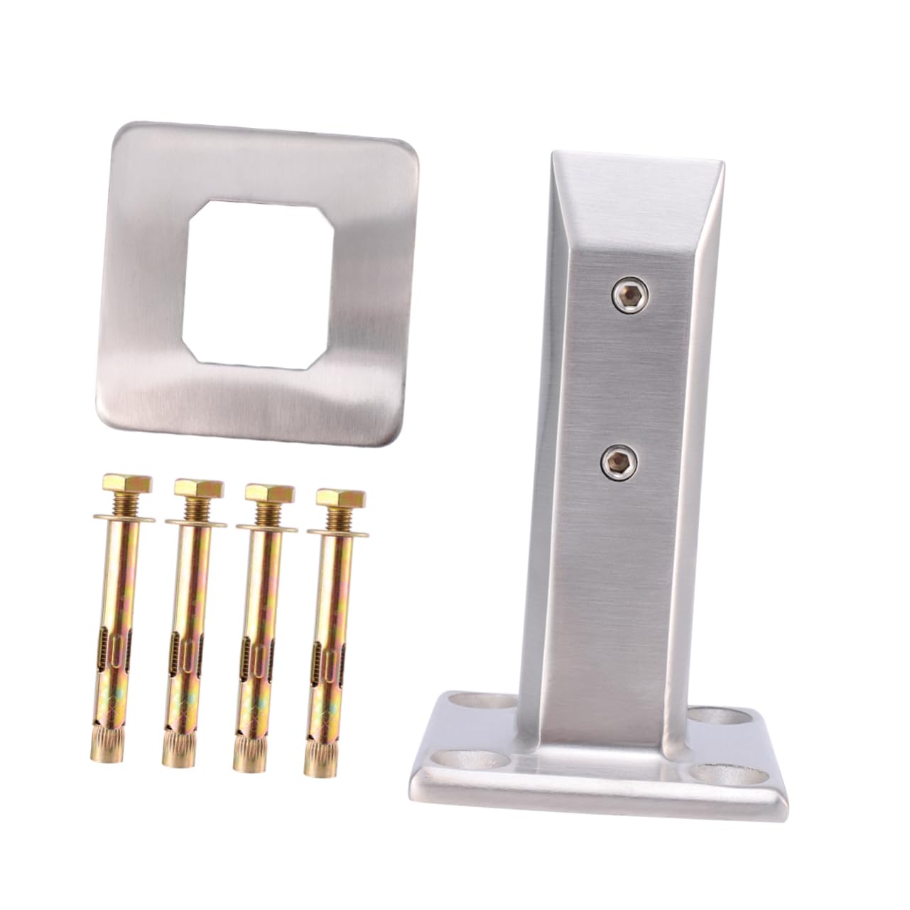 VILLCASE Easy to Use Glass Clamp Stainless Steel Glass Bracket Practical Fixing Tool for Lid and Screw