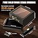 Tesonway Cigar Humidor,Cedar Wood Humidor Cigar Box,Glass Top Desktop Humidor with Digital Thermo-Hygrometer, Humidifier, Divider, Accessories Drawer and Combination Lock,Cigar Gift for Men