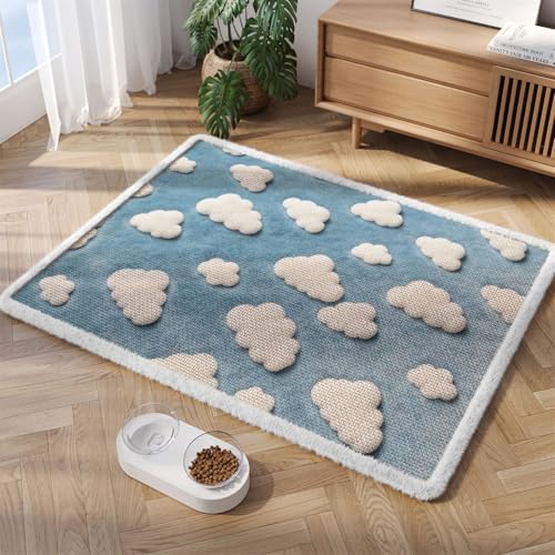 Tapis de nourriture imperméable pour protéger le sol des chats - 2
