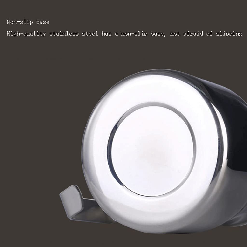 Dzbanek do spieniania mleka Duża pojemność Milk Frothing Dzbak Ze Stali Nierdzewnej Pożuter Kawa Espresso Maszyna Akcesoria Latte Art Barista Tools Poręczny (Rozmiar : 550ml)