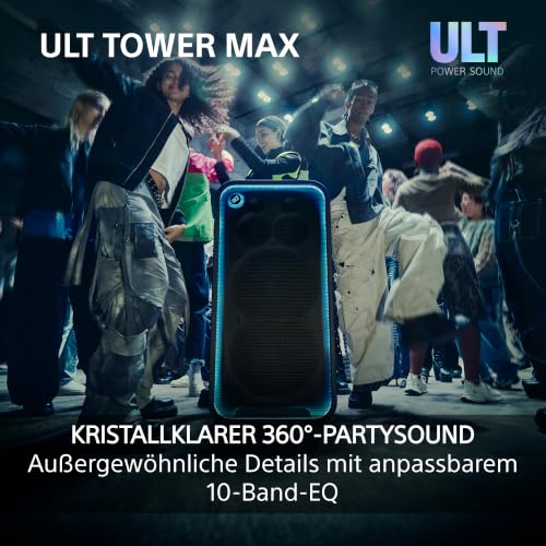 Sony ULT Tower MAX großer Bluetooth-Partylautsprecher