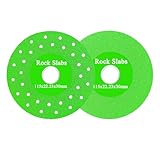 2 Pack 4-1/2' Diamond Saw Blade Set - Wet and Dry Use Rock Slab Grinding Disc with 7/8' Arbor, Discos para Cortar Ceramica for Cutting and Grinding Ceramic Glass, Tile, Jade, Marble (2 Pack Mix)