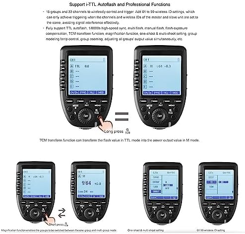 GODOX XPro-N Flash Trigger with Professional Functions Support i-TTL Autoflash Compatible for Nikon DSLR Camera