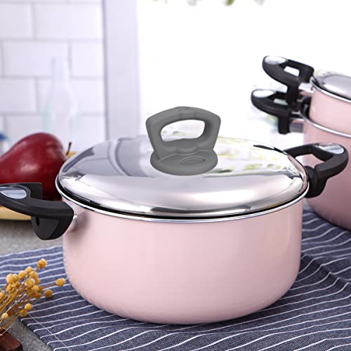 Silicone Universal Pot Lid Replacement Knobs Pan Lid Holding Handles Anti-Scald Cookware Cover For Kitchen Glass Lid 2 Pack Grey #TOP3