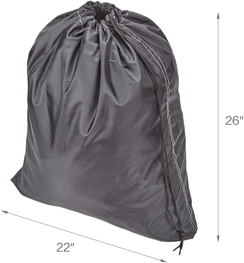 HOMEST Travel Laundry Bag, Compact and Lightweight, Black