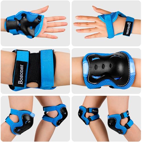image for BOSONER Kids/Youth Knee Pad Elbow Pads Guards Protective Gear Set for 