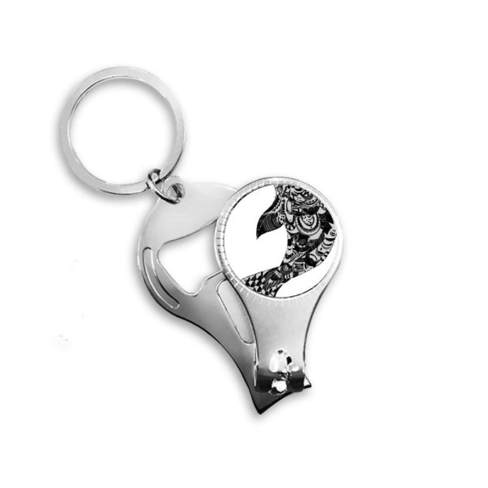Porte-clés décapsuleur coupe-ongles art chinois, un cadeau original et utile pour vos proches