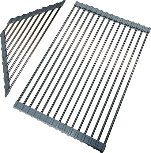 Soporte multiusos de esponja y escurridor enrollable para fregadero miniatura 5