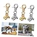 Toyvian 4Pcs Loud Pet Collar Bells for Dogs and Cats Sound Training Pendant Accessories DIY Key Chain Charms for All Pets
