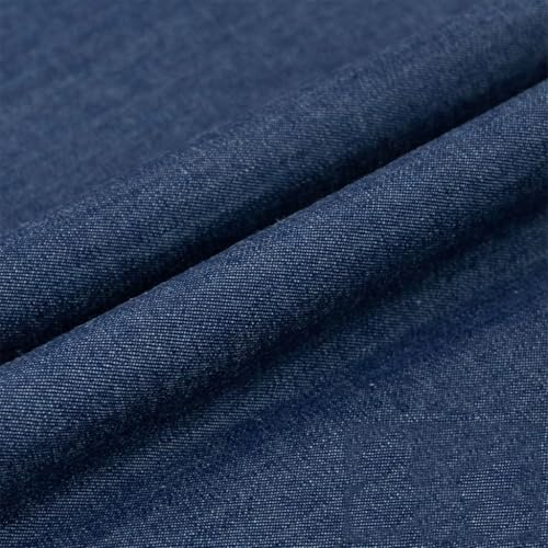 Tissu denim bleu ciel pour couture créative et grand coupon de jean