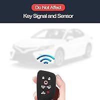 Vista 5 de 2 piezas compatibles con Chevrolet Corvette Key Fob Cover Case Key Chain Protector Keyless Entry Remote Smart 7 Botones Holder