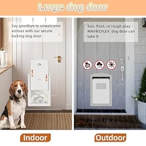 Canine Door for Massive Canine White Body Door for Massive Canine and Pets Plastic Doggy Door and Medium Pets with Sliding Lock Panel and Magnetic Flap Doggie Door Cucciolini Doodles Canine door for massive canine white body door for massive canine and pets plastic doggy door and medium pets with sliding lock panel and magnetic flap doggie door cucciolini doodles