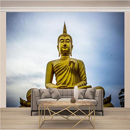 YMXMYJ Mural de papel pintadoZen dorado Talla Cover