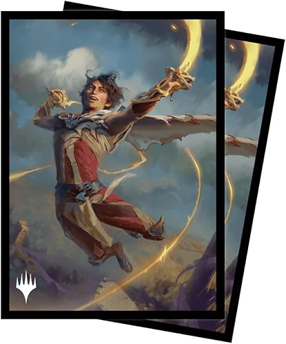 Miniatura 2 de Ultra Pro - Fundas protectoras de cubierta estándar MTG Wilds of Eldraine Kellan, The FAE-Blooded (Adventure Frame) (100 unidades) protegen las