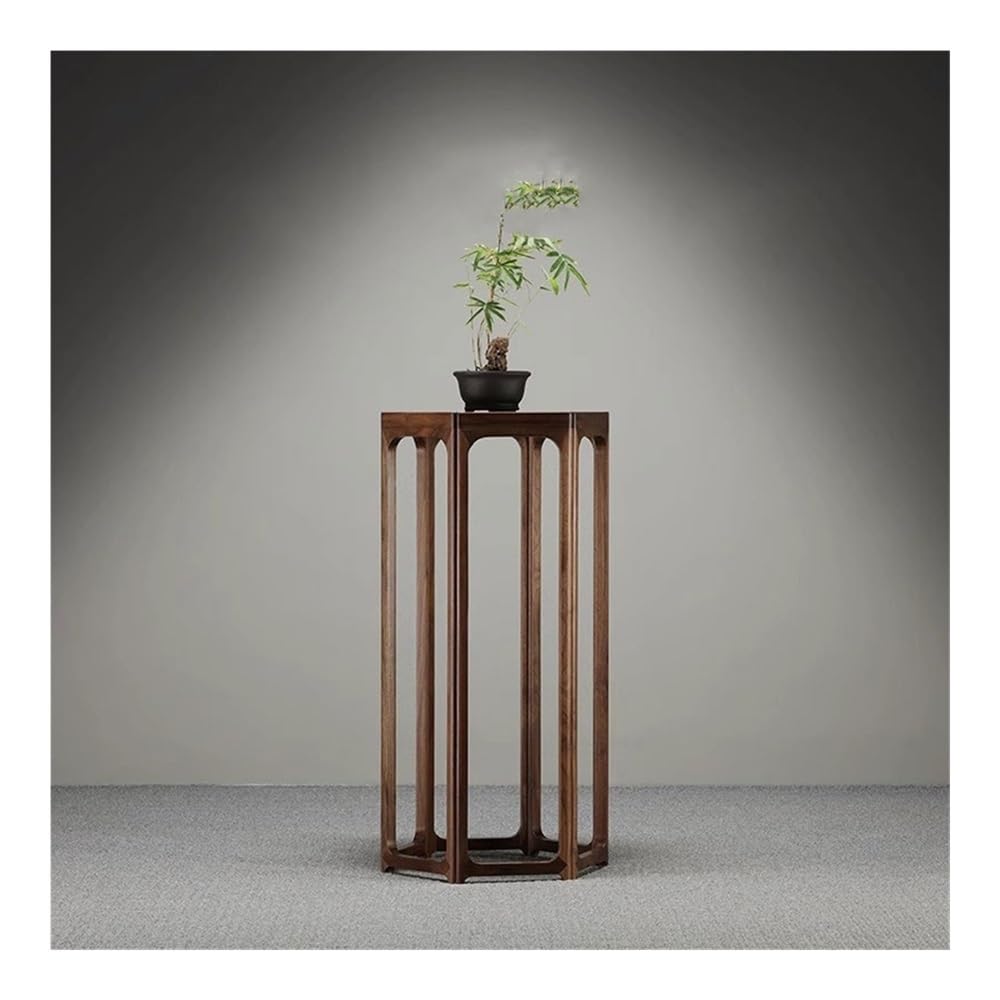 Stojak na Bonsai, Podstawka pod doniczkę z rośliną doniczkową, podwyższenie do ogrodu drewna orzechowego dekoracji domowego biura