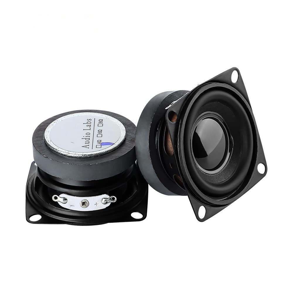 RTVURK 2Pcs 2 Inch 4Ohm 5W hifi Full Range Speaker Mini Woofer Speakers Audio Subwoofer Loudspeaker Home Threater DIY