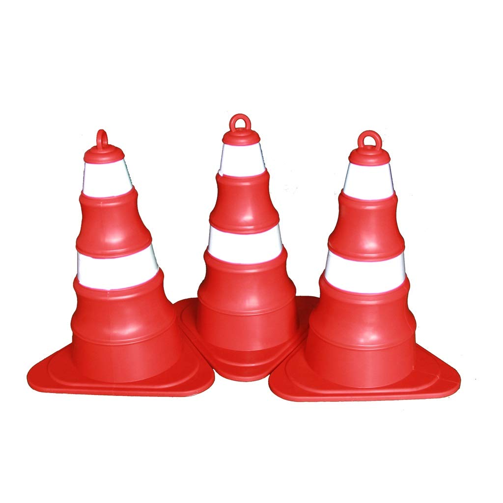 Amazon.co.jp: 安全カラーコーン シリコーン道路コーン三脚折りたたみ