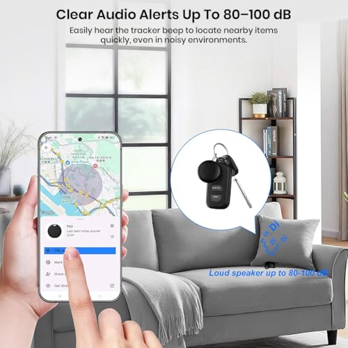 Image of InCard SeekTag Smart Tag Tracker for Apple & Android (Google Hub & Find My) Bluetooth Tracker for Kids Item Finder for Keys Wallet Luggage, Replaceable Battery, Sound Map Alerts, Smart Tag Device