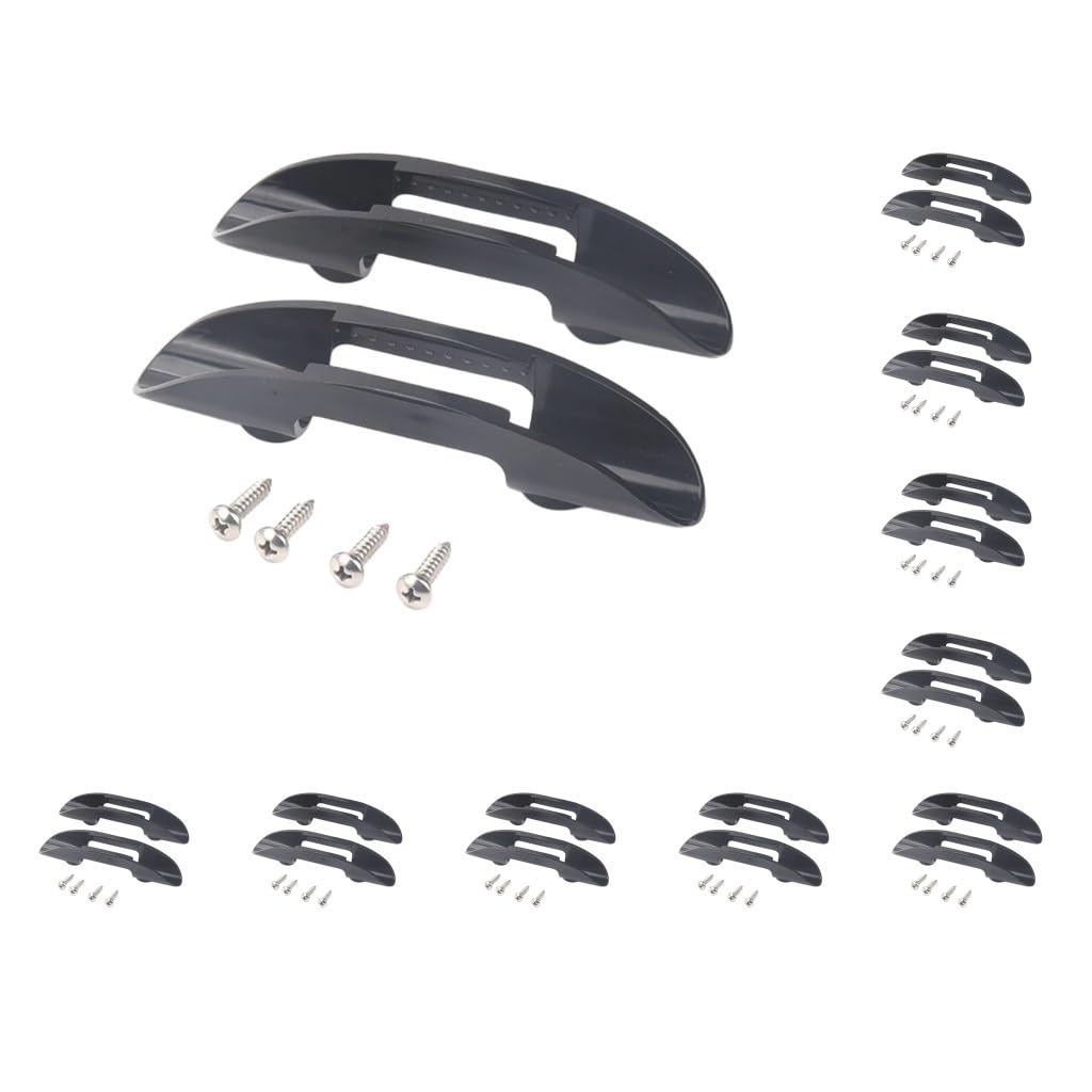 10 Set Marine Paddle Gear Kajak/Kanu Paddelhalter Clip mit Schrauben Ersatz, Stil 2, 151 x 31,5 mm